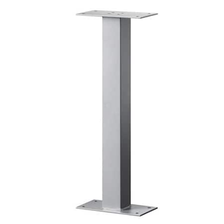 Patioplus Salsbury Standard Pedestal-Bolt Mounted For Roadside Mailbox-Silver PA515701